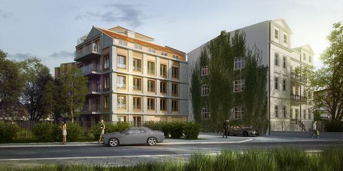 Kossak Residence w Krakowie – projekt o charakterze apartamentowym wraz z powierzchniami usługowymi.